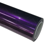 black with purple vinyl wrap