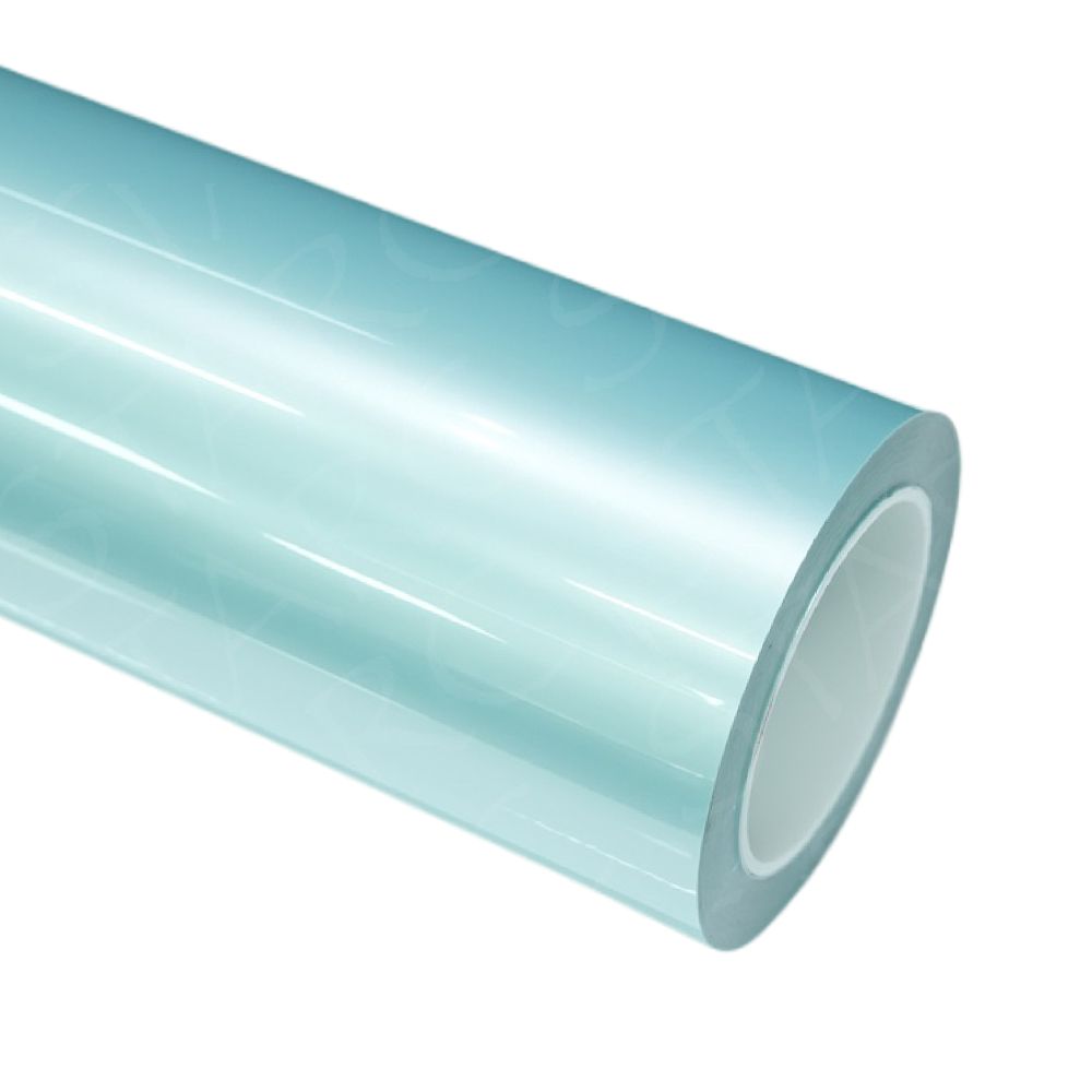 car blue wrap metallic light blue