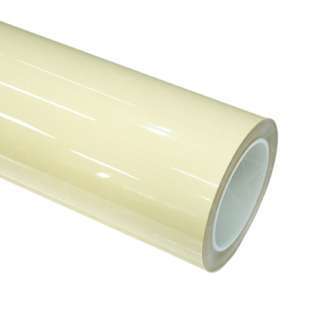 cream yellow vinyl wrap