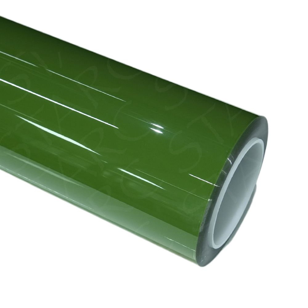 light racing green vinyl wrap