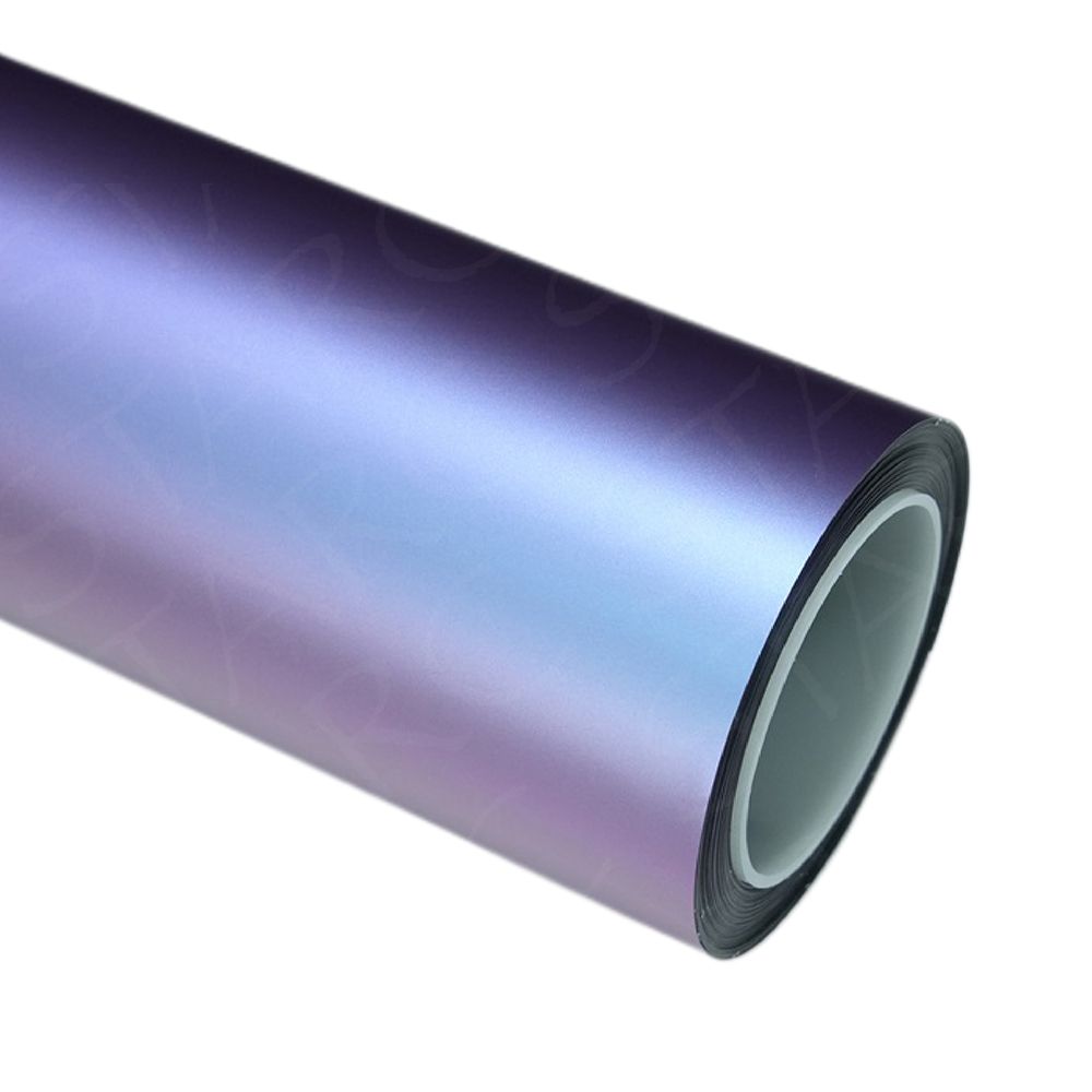matte silver purple vinyl wrap