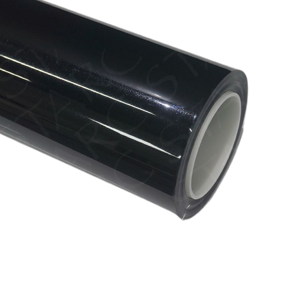 metallic black wrap for car