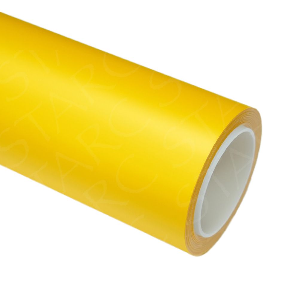 racing yellow vinyl wrap