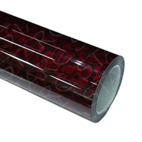 red carbon fiber vinyl wrap