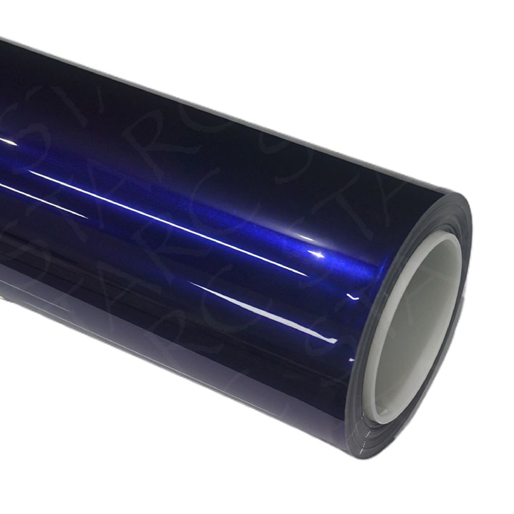 royal blue car wrap