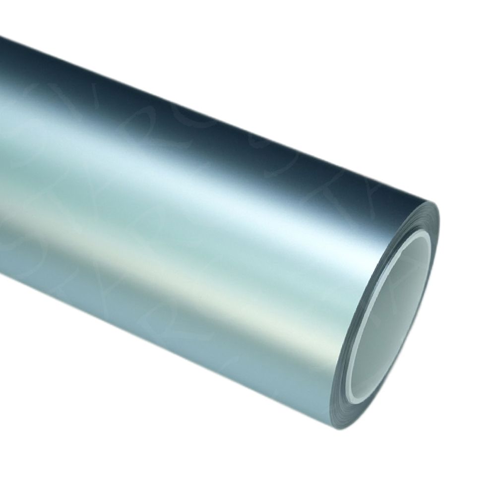 satin vinyl wrap metallic blue green