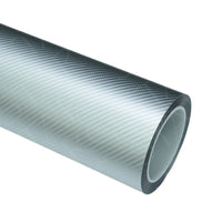 silver carbon fiber vinyl wrap